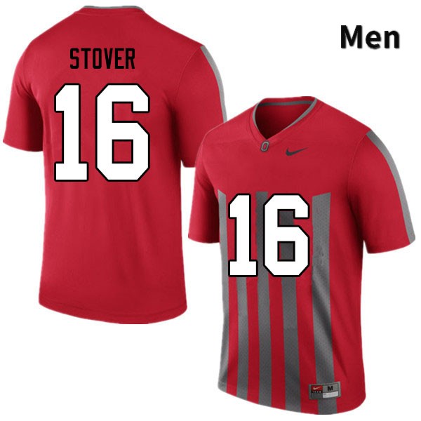 Ohio State Buckeyes Cade Stover Men's #16 Retro Authentic Stitched College Football Jersey
